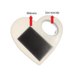 Düğün Nikah Nişan Kına Organizasyonları için Kişiye Özel Kalp Magnet Açacak - Görsel 2