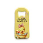 Kişiye Özel Tasarımlı Mıknatıslı Şişe Açacağı – Bebek Hatırası & Promosyon