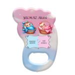 Cinsiyet Belirleme Partisi Temalı  Çocuk Ayak İzi  Magnet Açacak