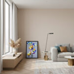 Estetik Renkli Çiçek Temalı MDF Tablo - Modern Ev ve Ofis Duvar Aksesuarı - Görsel 3