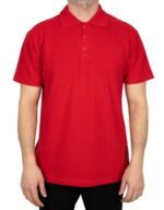 Kişiye Özel Polo Yaka Kırmızı  Tişört Kırmızı - Görsel 3