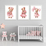 Çocuk Odası Duvar Ev Dekorasyonu için 3'lü Modern Tablo Seti