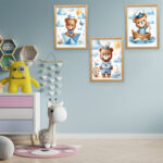 Bebek ve Çocuk Odası Dekoratif MDF Tablo Seti - Kişiye Özel Seçeneklerle