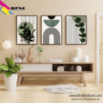 Duvar Dekoru 3’lü Bohem Tablo Seti  – Salon, Ev ve Ofis İçin Şık Çerçeveli Tasarım