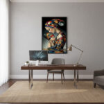 Modern Sanat Anne ve Bebek Temalı Çerçeveli  Tablo - Görsel 2