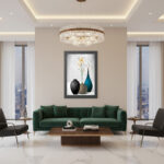 Salon ve Ofis İçin Tasarım Soyut Vazo Temalı Modern Çerçeveli Tablo - Görsel 2