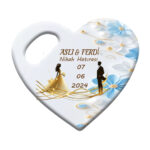 Düğün Nikah Nişan Kına Organizasyonları için Kişiye Özel Kalp Magnet Açacak