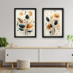 Minimalist 40 X 60 Duvar Tablo Seti 2’li – Ev & Ofis Dekorasyonu İçin Şık Çerçeveli Sanat - Görsel 2