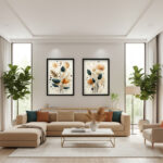 Minimalist 40 X 60 Duvar Tablo Seti 2’li – Ev & Ofis Dekorasyonu İçin Şık Çerçeveli Sanat