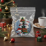 Resmi Yılbaşı Temalı Kapaklı Cep Aynası - Yeni Yıl Promosyon - Özel Gün Hediyesi