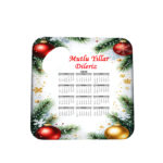 Yılbaşı Açacak Magnet Kare Yeni Yıl Konseptli Buzdolabı Süsü Naylon Ambalajlı Promosyon Hediye