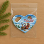 Mutlu Yıllar Yazılı Kalp Şeklinde Magnet Şişe Açacağı - Yılbaşı Hediyesi - Görsel 2