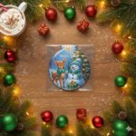 Mutlu Yıllar Temalı Dekoratif Yılbaşı Hediyesi Cep Aynası