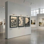 İskandinav Esintili Boho 3'lü Duvar Dekoru - Siyah Çerçeveli Modern Sanat Serisi - Görsel 3