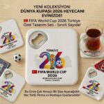 Dünya Kupası 2026 Tasarımlı 2'si 1 Arada Bardak Altlığı ve Şişe Açacağı - Türkiye Temalı Çok Amaçlı Hediyelik - Görsel 3